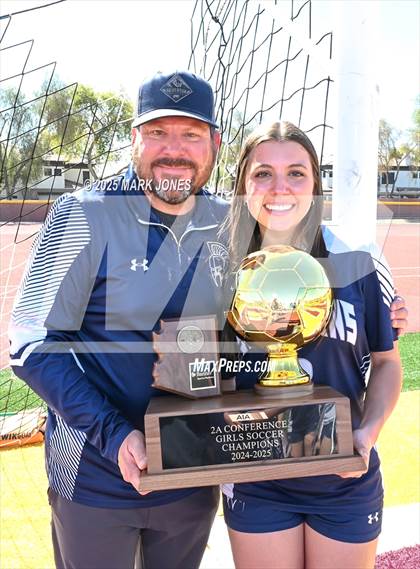 Thumbnail 2 in Scottsdale Christian Academy vs. Scottsdale Preparatory Academy (AIA 2A Final - Awards) photogallery.