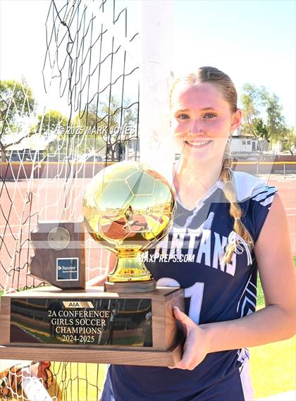 Thumbnail 2 in Scottsdale Christian Academy vs. Scottsdale Preparatory Academy (AIA 2A Final - Awards) photogallery.