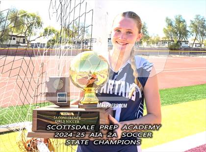 Thumbnail 2 in Scottsdale Christian Academy vs. Scottsdale Preparatory Academy (AIA 2A Final - Awards) photogallery.