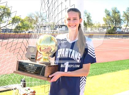 Thumbnail 2 in Scottsdale Christian Academy vs. Scottsdale Preparatory Academy (AIA 2A Final - Awards) photogallery.