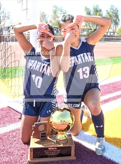 Thumbnail 3 in Scottsdale Christian Academy vs. Scottsdale Preparatory Academy (AIA 2A Final - Awards) photogallery.
