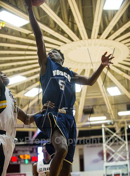 Thumbnail 2 in St. John Bosco vs. St. Frances Academy (Spalding Hoophall Classic) photogallery.