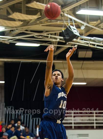 Thumbnail 1 in St. John Bosco vs. St. Frances Academy (Spalding Hoophall Classic) photogallery.