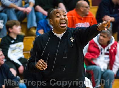 Thumbnail 2 in St. John Bosco vs. St. Frances Academy (Spalding Hoophall Classic) photogallery.