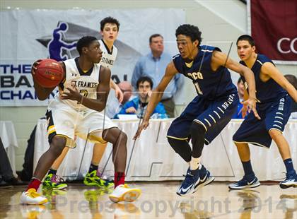 Thumbnail 2 in St. John Bosco vs. St. Frances Academy (Spalding Hoophall Classic) photogallery.