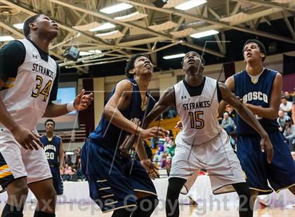 Thumbnail 1 in St. John Bosco vs. St. Frances Academy (Spalding Hoophall Classic) photogallery.