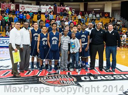 Thumbnail 3 in St. John Bosco vs. St. Frances Academy (Spalding Hoophall Classic) photogallery.