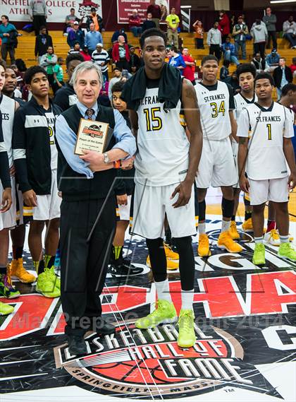 Thumbnail 2 in St. John Bosco vs. St. Frances Academy (Spalding Hoophall Classic) photogallery.