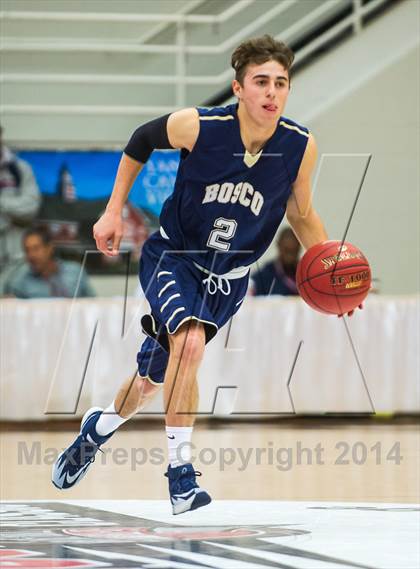 Thumbnail 2 in St. John Bosco vs. St. Frances Academy (Spalding Hoophall Classic) photogallery.
