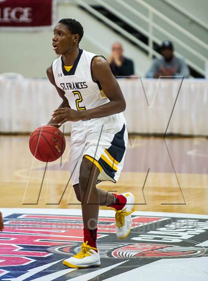 Thumbnail 2 in St. John Bosco vs. St. Frances Academy (Spalding Hoophall Classic) photogallery.