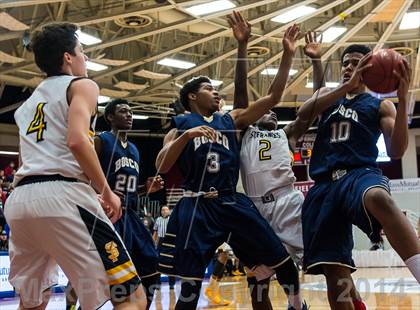Thumbnail 1 in St. John Bosco vs. St. Frances Academy (Spalding Hoophall Classic) photogallery.