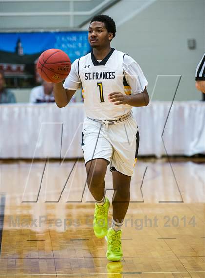 Thumbnail 3 in St. John Bosco vs. St. Frances Academy (Spalding Hoophall Classic) photogallery.
