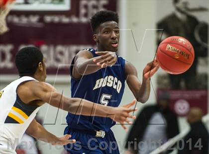 Thumbnail 1 in St. John Bosco vs. St. Frances Academy (Spalding Hoophall Classic) photogallery.