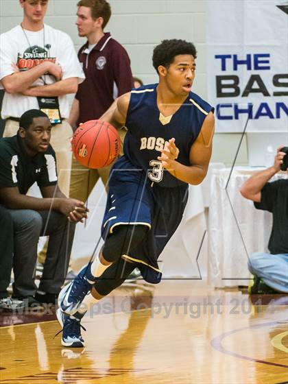 Thumbnail 2 in St. John Bosco vs. St. Frances Academy (Spalding Hoophall Classic) photogallery.
