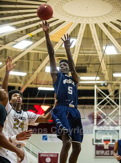 Thumbnail 2 in St. John Bosco vs. St. Frances Academy (Spalding Hoophall Classic) photogallery.