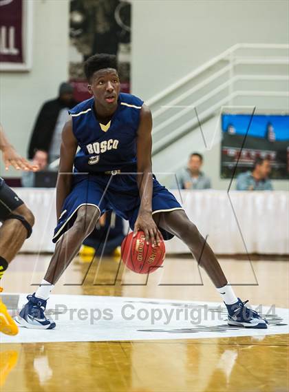Thumbnail 3 in St. John Bosco vs. St. Frances Academy (Spalding Hoophall Classic) photogallery.