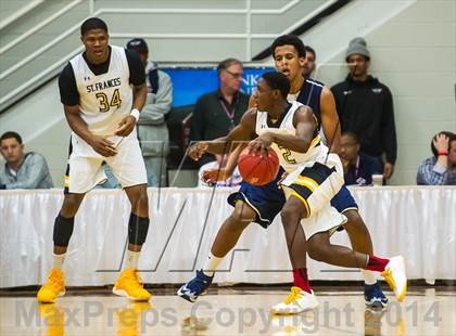 Thumbnail 2 in St. John Bosco vs. St. Frances Academy (Spalding Hoophall Classic) photogallery.