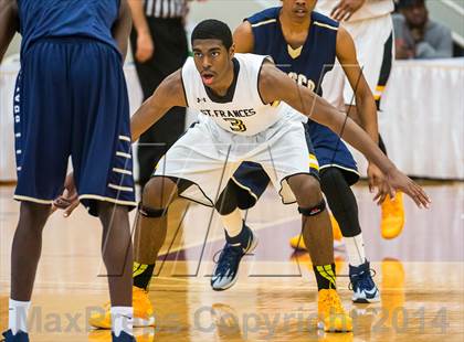Thumbnail 1 in St. John Bosco vs. St. Frances Academy (Spalding Hoophall Classic) photogallery.