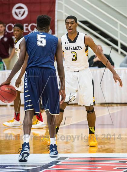 Thumbnail 3 in St. John Bosco vs. St. Frances Academy (Spalding Hoophall Classic) photogallery.