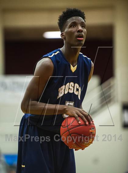 Thumbnail 2 in St. John Bosco vs. St. Frances Academy (Spalding Hoophall Classic) photogallery.