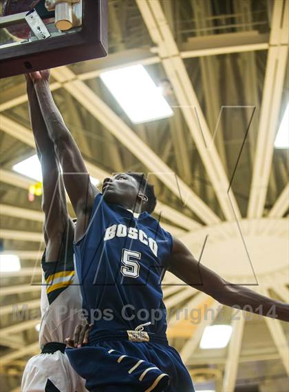 Thumbnail 3 in St. John Bosco vs. St. Frances Academy (Spalding Hoophall Classic) photogallery.