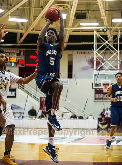 Thumbnail 3 in St. John Bosco vs. St. Frances Academy (Spalding Hoophall Classic) photogallery.