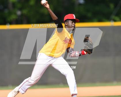 Thumbnail 1 in Phillip O. Berry Academy of Technology vs Olympic (SoMeck 7 4A Conference Baseball Tournament) photogallery.