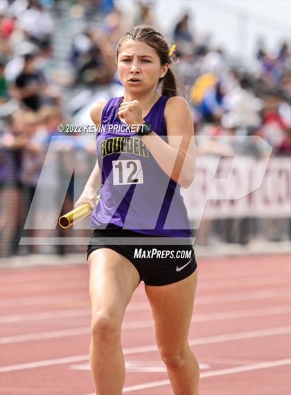 Thumbnail 3 in CHSAA Track & Field 5A Championships (Girls 800m Relay) photogallery.