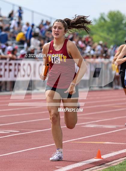 Thumbnail 3 in CHSAA Track & Field 5A Championships (Girls 800m Relay) photogallery.