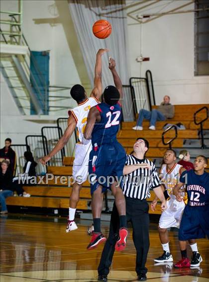 Thumbnail 1 in Leuzinger vs Clovis West (Santa Barbara Holiday Classic) photogallery.