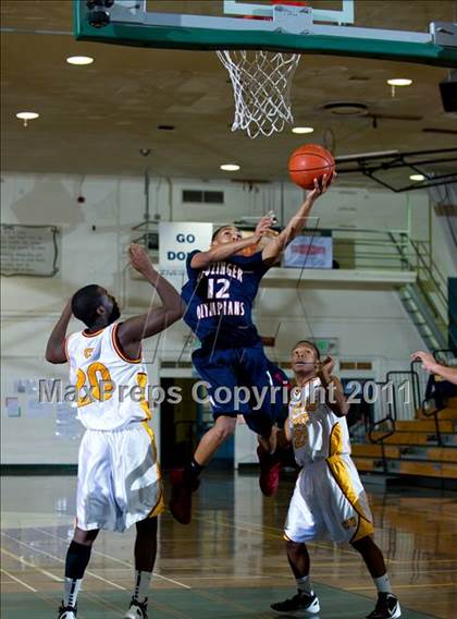 Thumbnail 3 in Leuzinger vs Clovis West (Santa Barbara Holiday Classic) photogallery.