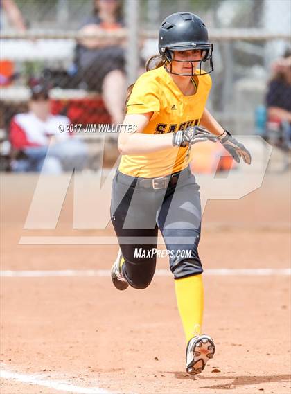 Thumbnail 1 in Saguaro vs. Globe (Chandler Prep Softball Classic)  photogallery.