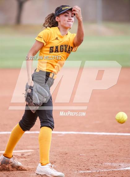 Thumbnail 3 in Saguaro vs. Globe (Chandler Prep Softball Classic)  photogallery.
