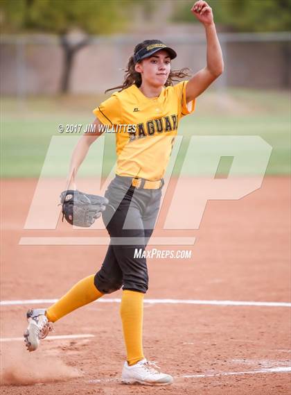 Thumbnail 1 in Saguaro vs. Globe (Chandler Prep Softball Classic)  photogallery.
