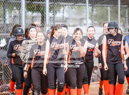Thumbnail 2 in Saguaro vs. Globe (Chandler Prep Softball Classic)  photogallery.