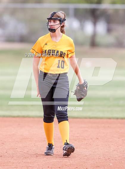 Thumbnail 2 in Saguaro vs. Globe (Chandler Prep Softball Classic)  photogallery.