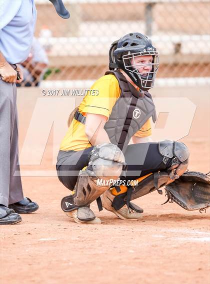 Thumbnail 2 in Saguaro vs. Globe (Chandler Prep Softball Classic)  photogallery.