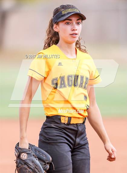 Thumbnail 1 in Saguaro vs. Globe (Chandler Prep Softball Classic)  photogallery.
