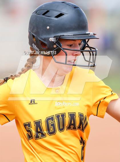 Thumbnail 2 in Saguaro vs. Globe (Chandler Prep Softball Classic)  photogallery.