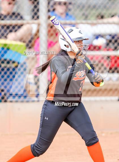 Thumbnail 2 in Saguaro vs. Globe (Chandler Prep Softball Classic)  photogallery.