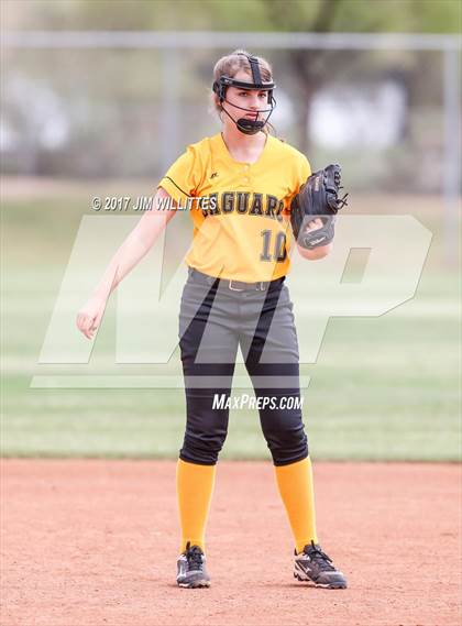 Thumbnail 1 in Saguaro vs. Globe (Chandler Prep Softball Classic)  photogallery.