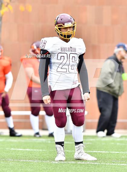Thumbnail 3 in Solorio @ Back of the Yards College Prep (IHSA Class 5A 1st Round Playoff) photogallery.