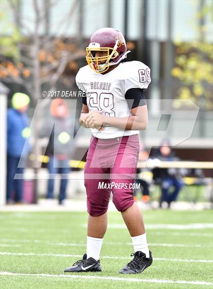 Thumbnail 2 in Solorio @ Back of the Yards College Prep (IHSA Class 5A 1st Round Playoff) photogallery.