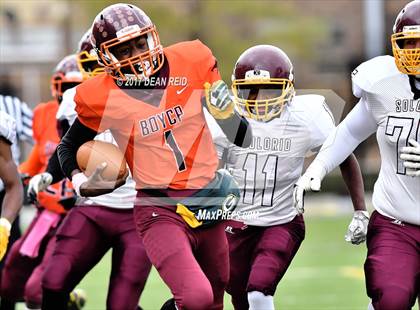 Thumbnail 1 in Solorio @ Back of the Yards College Prep (IHSA Class 5A 1st Round Playoff) photogallery.