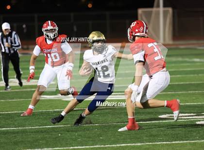 Thumbnail 2 in Snow Canyon @ Crimson Cliffs (UHSAA Class 4A Football Second Round) photogallery.