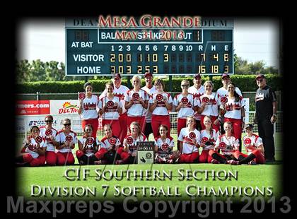 Thumbnail 2 in Southlands Christian vs. Mesa Grande Academy (CIF SS D7 Final) photogallery.