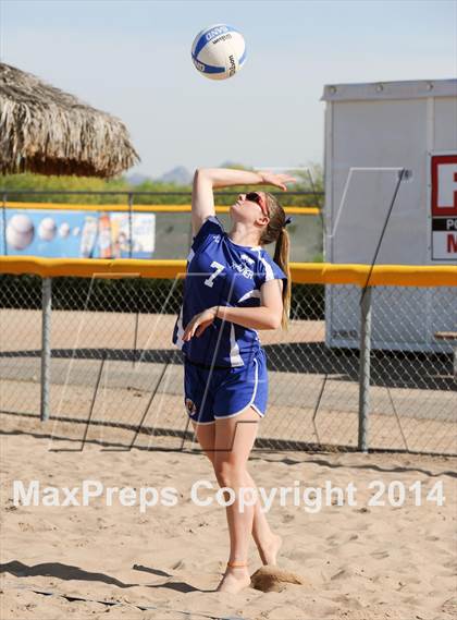 Thumbnail 3 in Queen Creek vs. Xavier College Prep (AIA D1 Semifinal) photogallery.