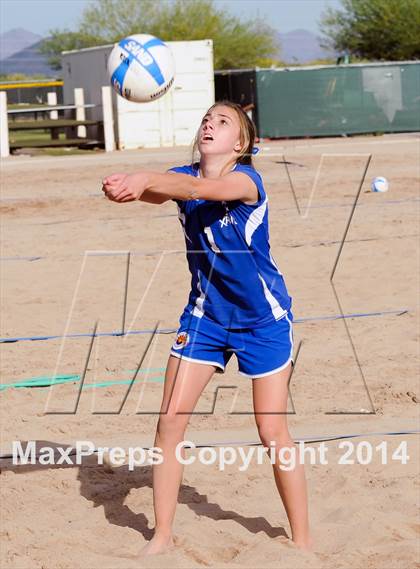 Thumbnail 2 in Queen Creek vs. Xavier College Prep (AIA D1 Semifinal) photogallery.
