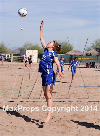 Thumbnail 3 in Queen Creek vs. Xavier College Prep (AIA D1 Semifinal) photogallery.