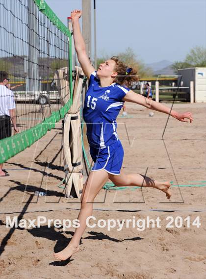 Thumbnail 1 in Queen Creek vs. Xavier College Prep (AIA D1 Semifinal) photogallery.